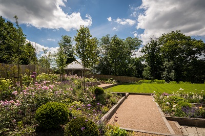 New levelled garden areas